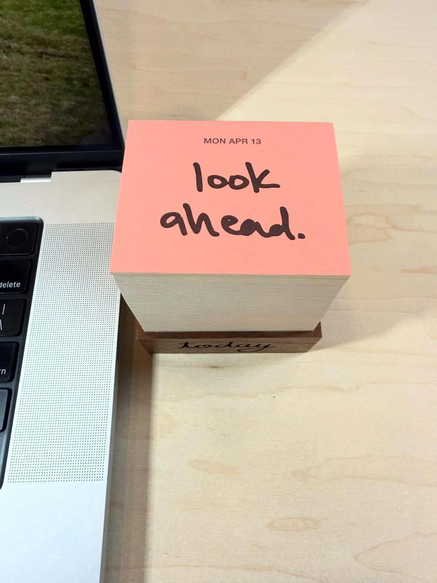 look
ahead.