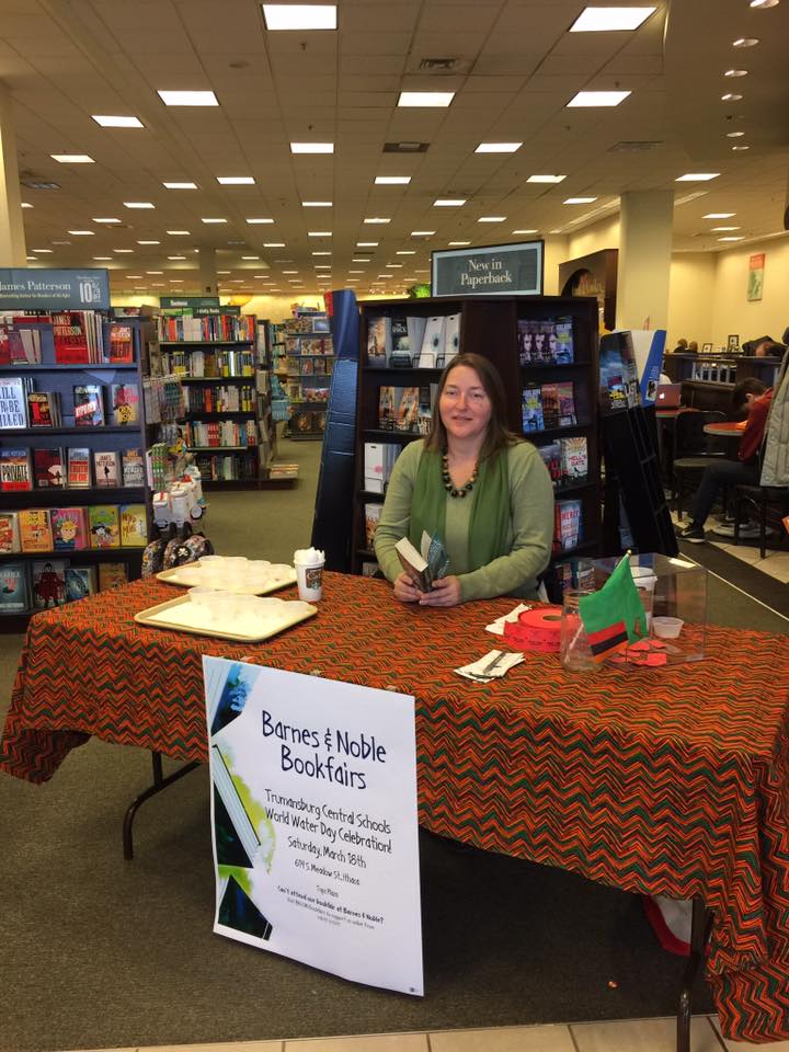 Julia leonard with the zcei at the barnes and noble book fAIR