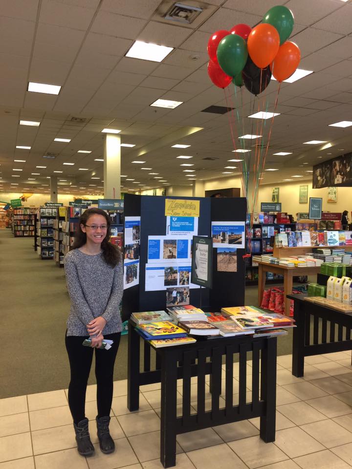 carolyn doyle with the zcei at the barnes and noble book fair