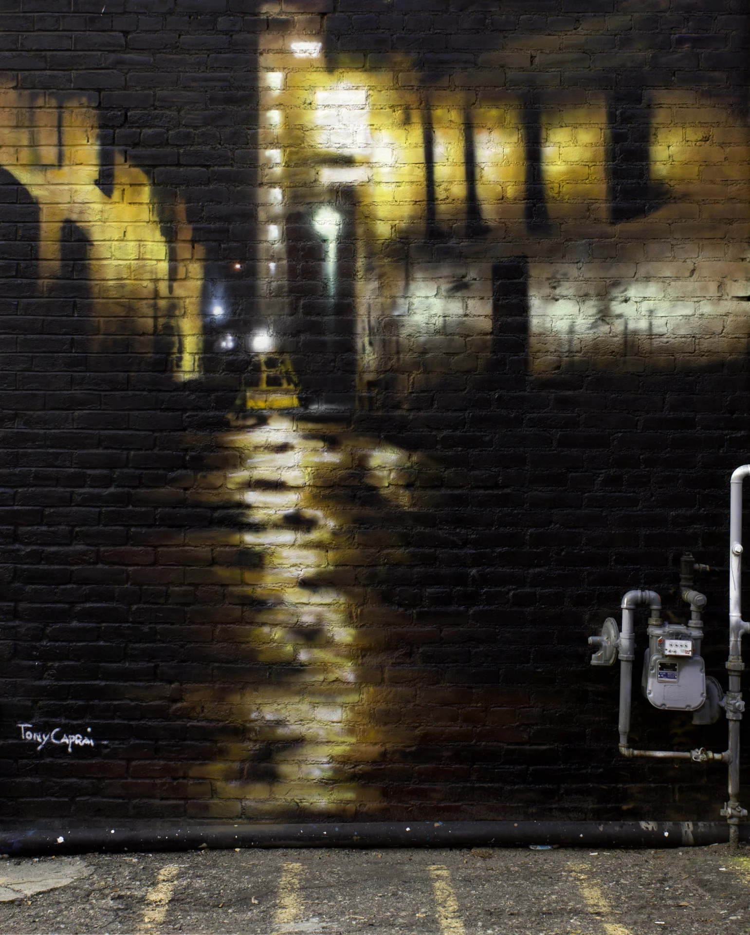 "Freak Alley". Aerosol on Brick. 2014. Freak Alley Gallery