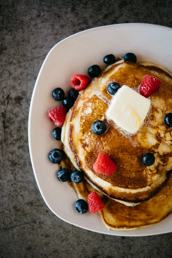 Fluffy Corn Buttermilk Pancakes Recipe - Happy Friday!