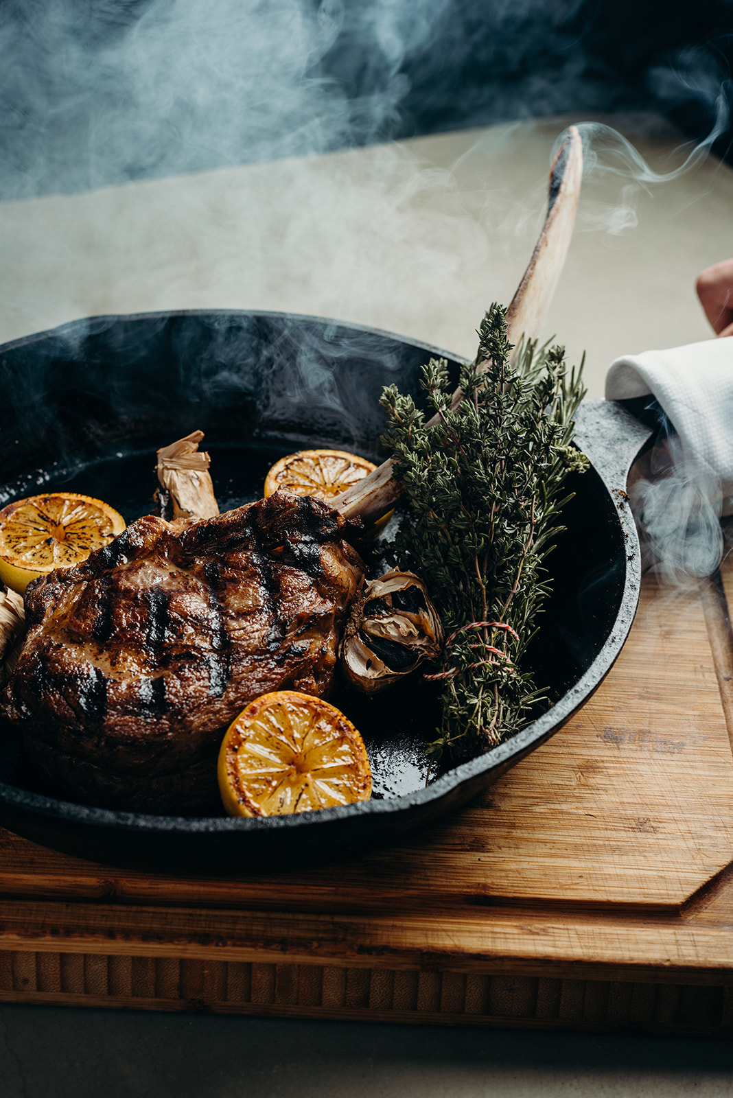 Tomahawk Steak at Mr. Lyon’s image credit: Sarah Dickenson