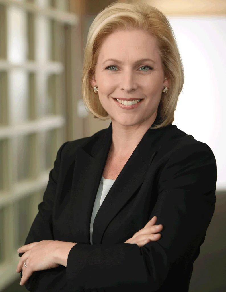 Sen. Kirsten Gillibrand's campaign committee has engaged Ross Offinger as finance director, the same position Mr. Offinger has held at Mayor Bill de Blasio's campaign committee. Mr. Offinger's campaign finance activities on behalf of Mayor de Blasio's campaign committee is reportedly one focus of a wide-ranging Federal corruption investigation into the de Blasio administration. Source : Official 2010 Campaign Photograph/Flickr/Wikipedia/CC BY-SA 2.0