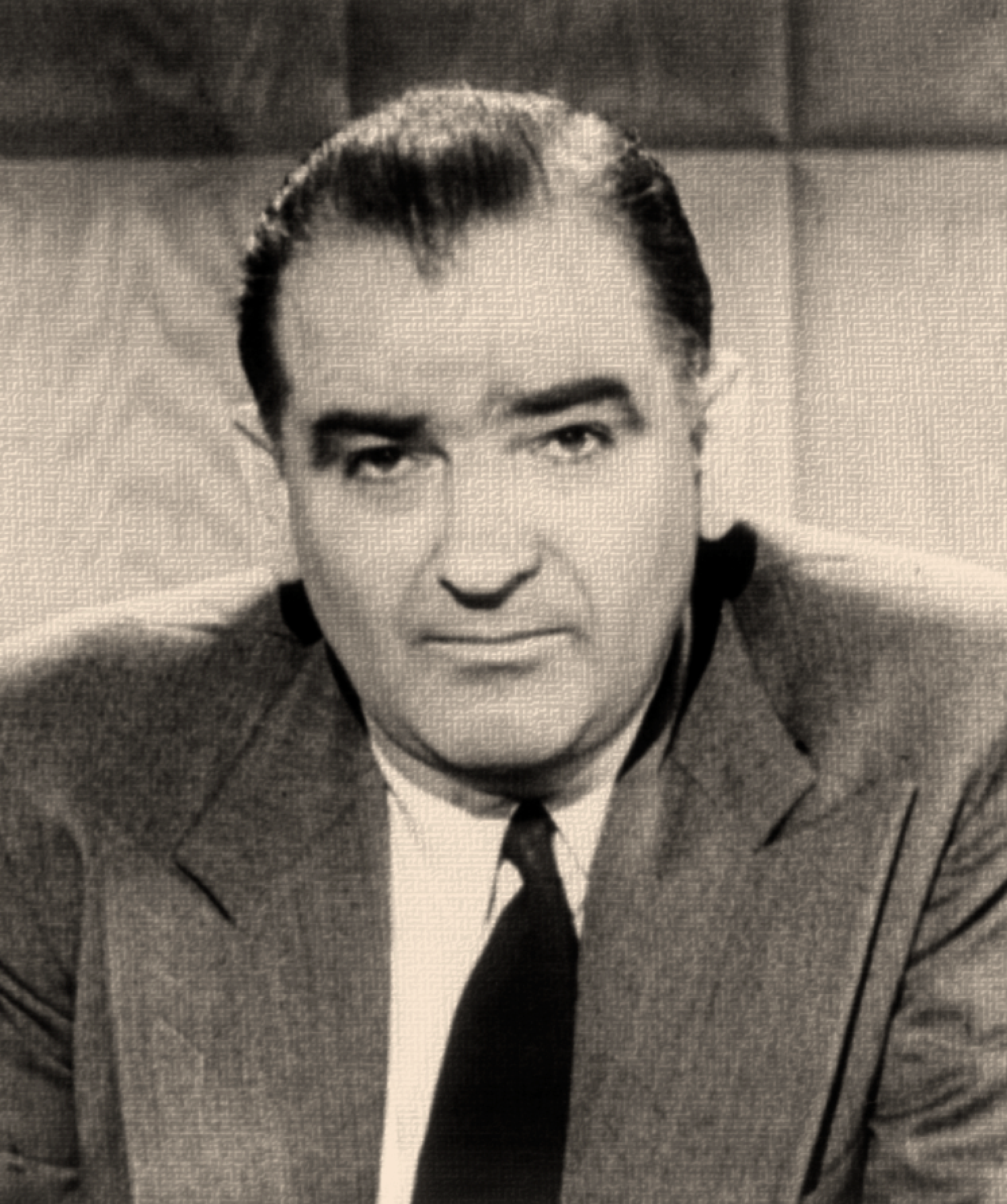 IN THE 1940'S AND 1950'S, THE GOVERNMENT RETALIATED AGAINST ACTIVISTS. THOSE EFFORTS WERE VISIBLY LED BY SEN. JOSEPH MCCARTHY (R-WISCONSIN). PHOTO ILLUSTRATION : BASED ON WIKIPEDIA/LIBRARY OF CONGRESS/PUBLIC DOMAIN