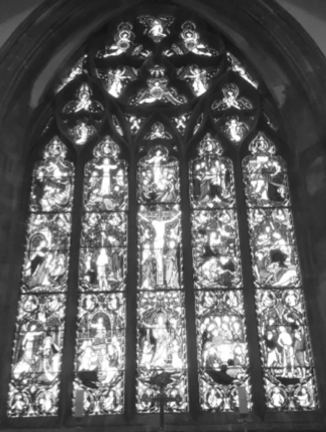 The east window in St Dionysius