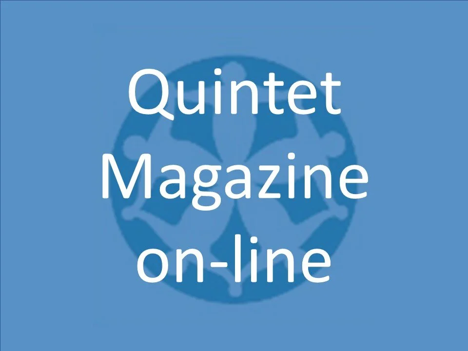TEAM QUINTETThe Quintet magazines can be viewed here by clicking on the edition you wish to view.Selected Quintet articles can be viewed on the Quintet Articles page.April 2020May 2020June 2020July 2020