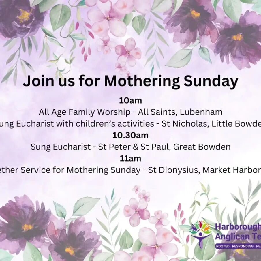 Hi All, Quick reminder that there is no Limitless today to give families a bit more time to be together, but here are the other Mother's Day services happening in the Anglican Team...