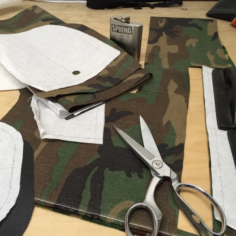 We make our own patterns, and sew samples in-house. There's no better way to understand every detail of what you're building.
