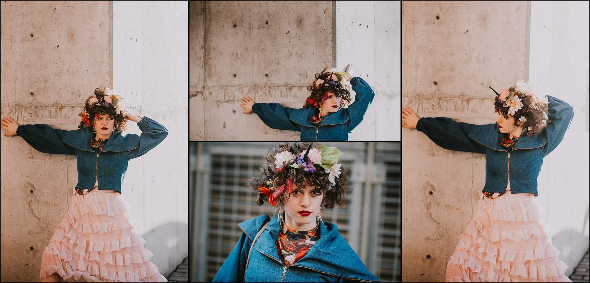 Creative portrait flower crown