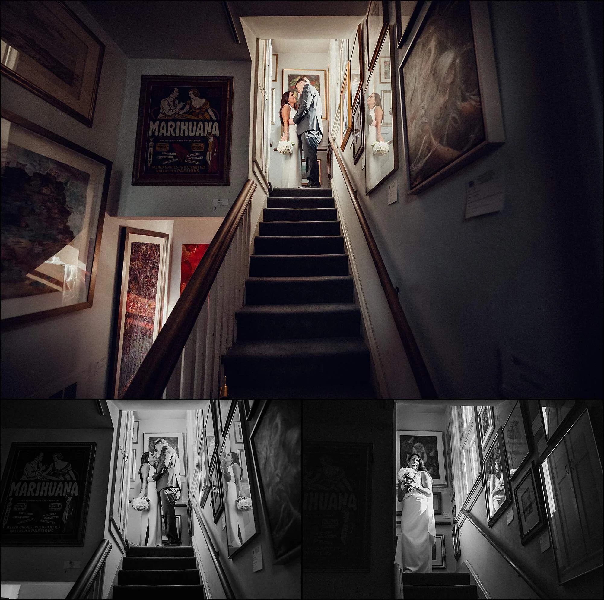 MKE Bride and groom Married in Milwaukee at David Barnett Gallery Urban Fine Art Wedding Lakefront_0633.jpg