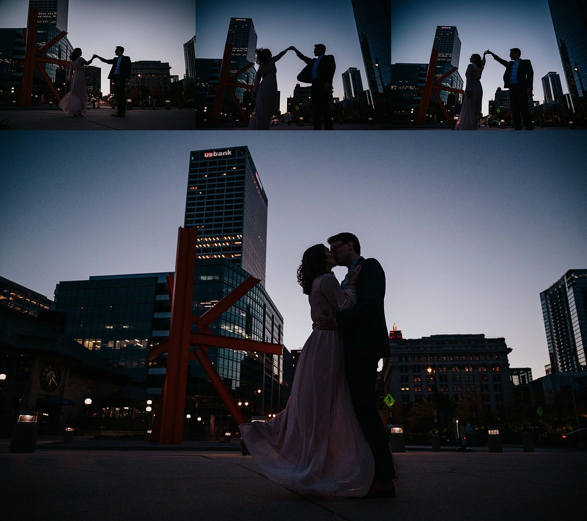 MKE engagement session Married in Milwaukee lakefront sunset best covid couple photographer1031.jpg