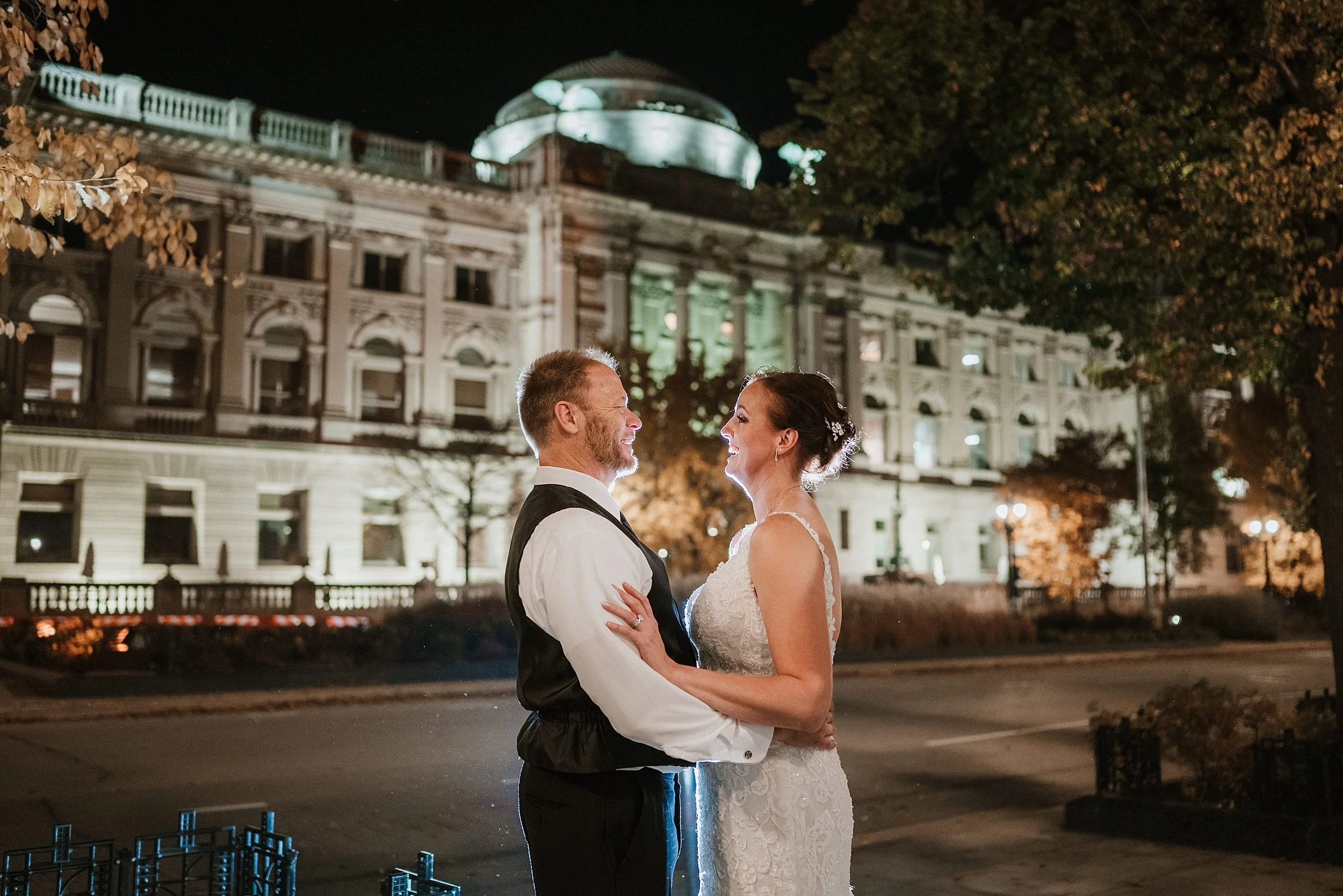 RoostMKE Married in Milwaukee Wedding Collective St James 1868 the Abbey FALL colors golden hour Library bride and groom best wedding photos_0975.jpg
