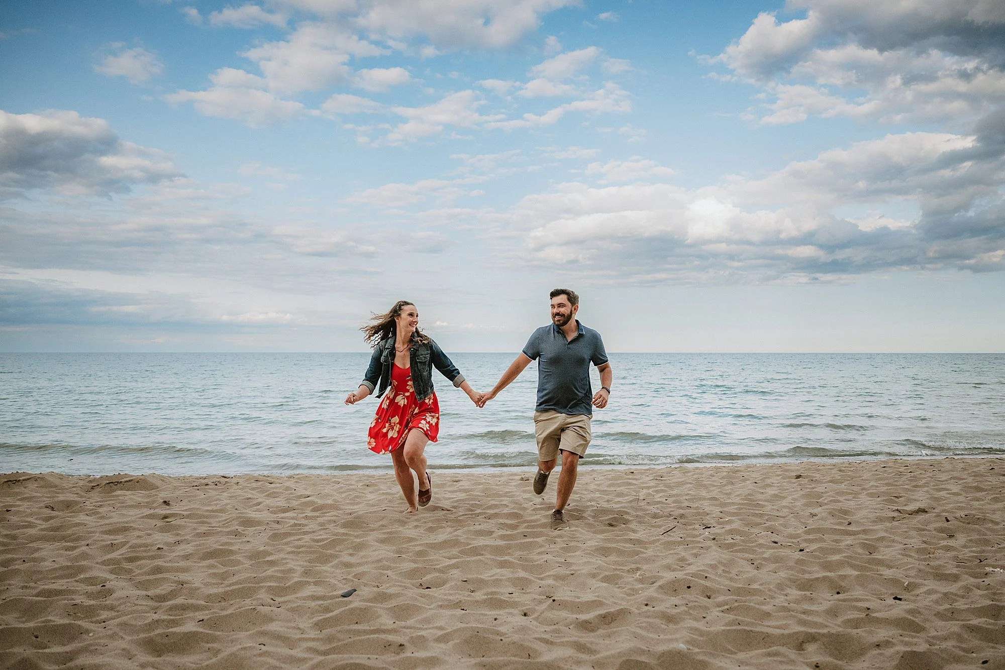 RoostMKE Married in Milwaukee Wedding CollectiveSeven Bridges Sunset Beach Engagement Session 2575.jpg