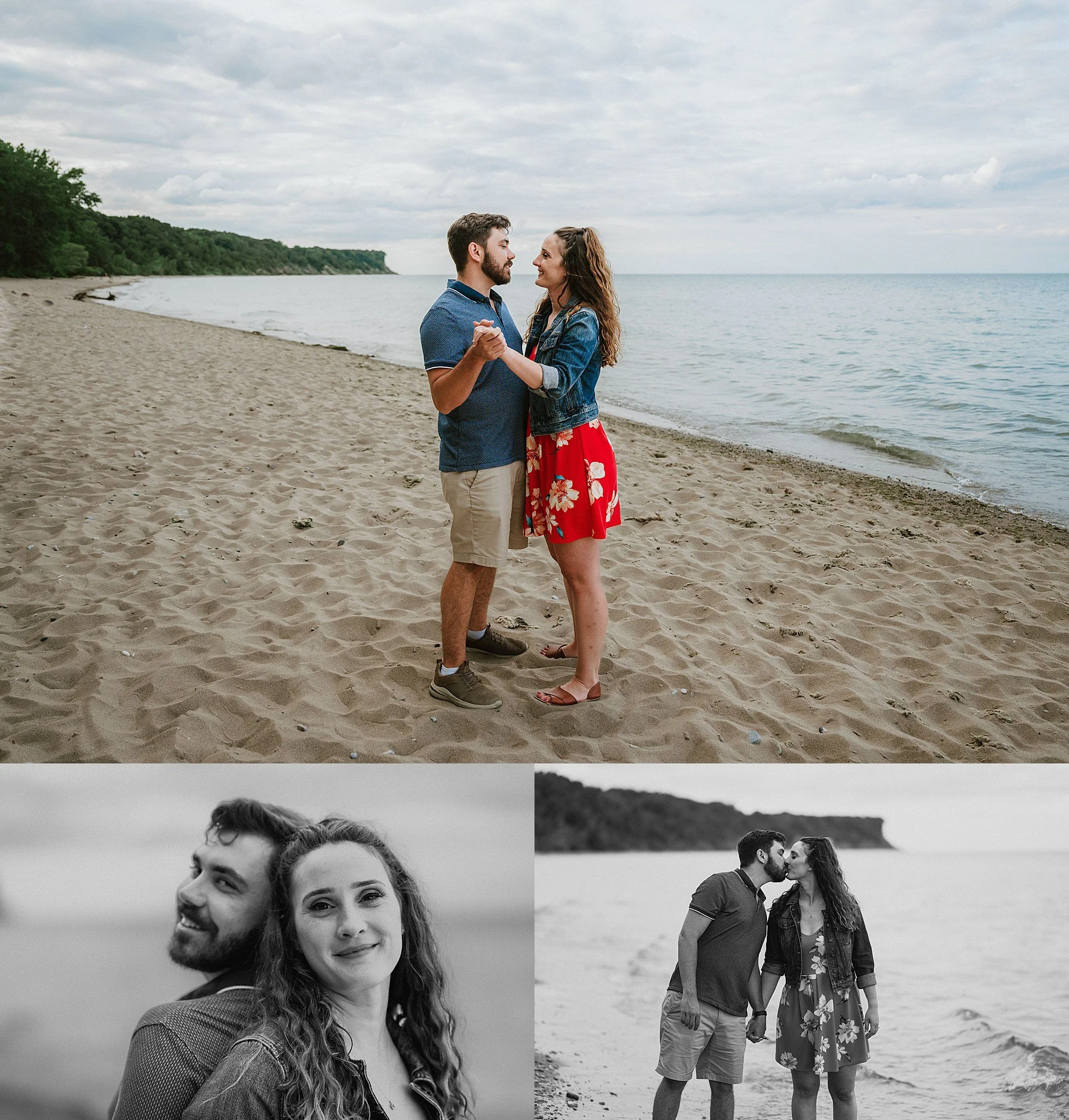 RoostMKE Married in Milwaukee Wedding CollectiveSeven Bridges Sunset Beach Engagement Session 2578.jpg
