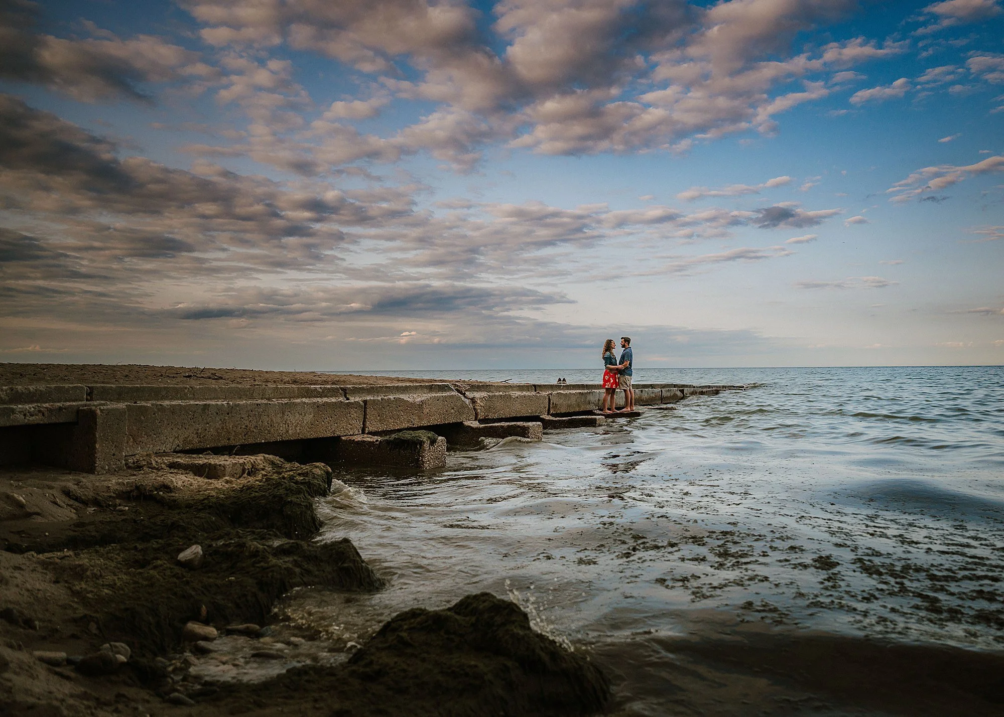 RoostMKE Married in Milwaukee Wedding CollectiveSeven Bridges Sunset Beach Engagement Session 2580.jpg
