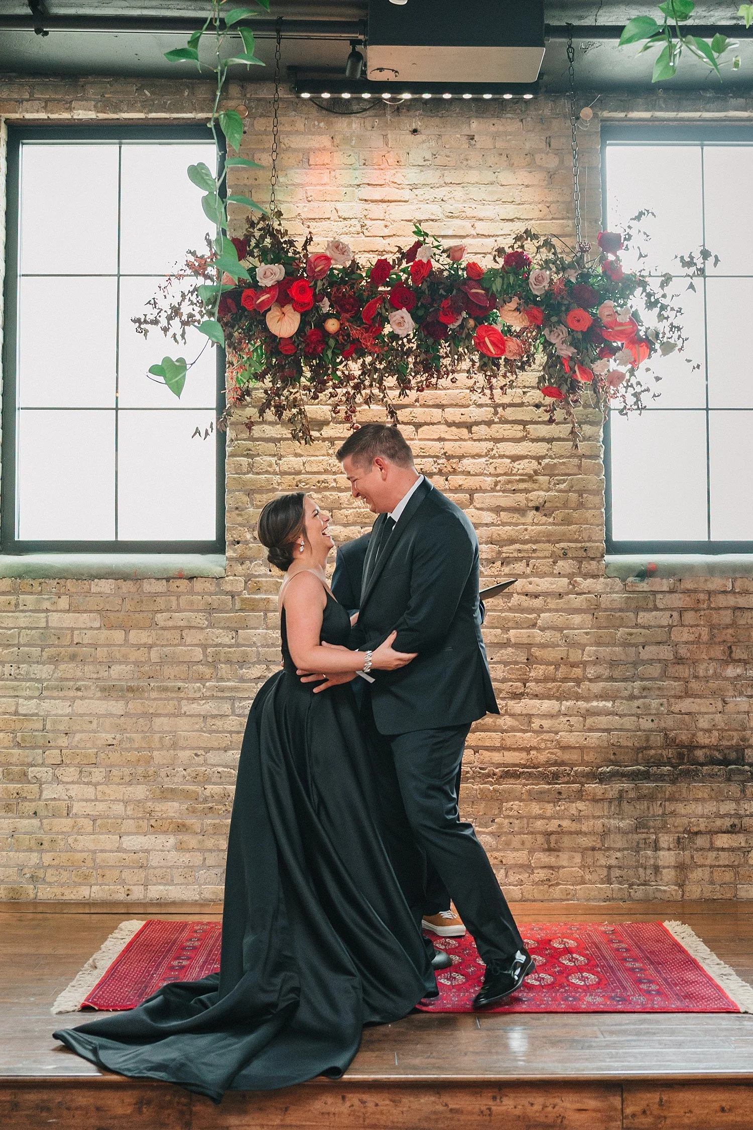 Cream City brick and living ivy ballroom at The Ivy House Milwaukee wedding venue