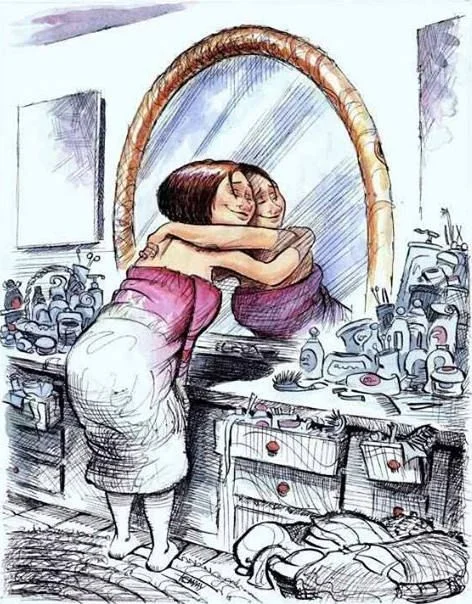 Life is messy, no one gets you like you get you. Love this art, wish I knew who to credit.