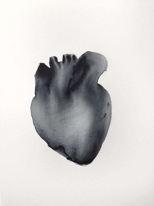HEART (2013) watercolor on paper, 32x24cm