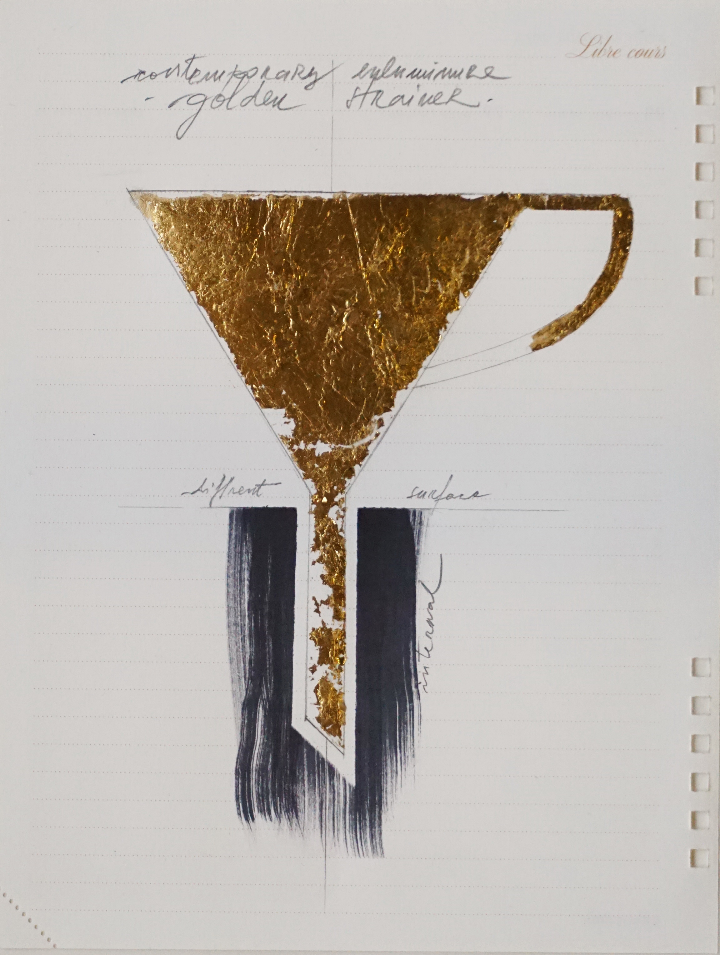 Temporel Louis Vuitton 2 (2015) mixed media, 21 x 16 cm