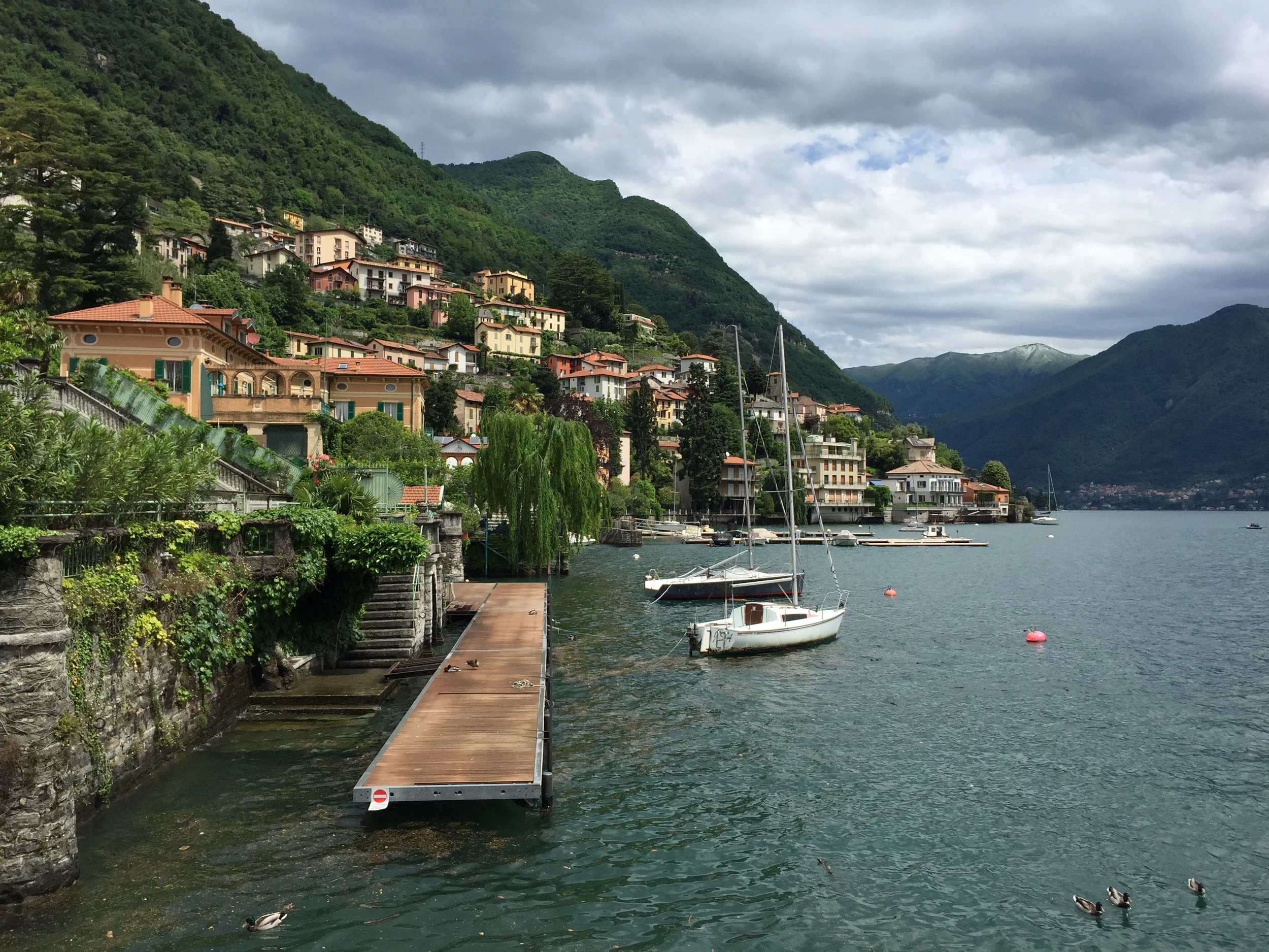 Home base, village of Moltrasio, lago Como.