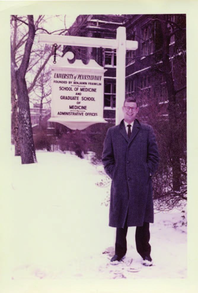   Dan Albert in his student days during Winter Break 1958.  