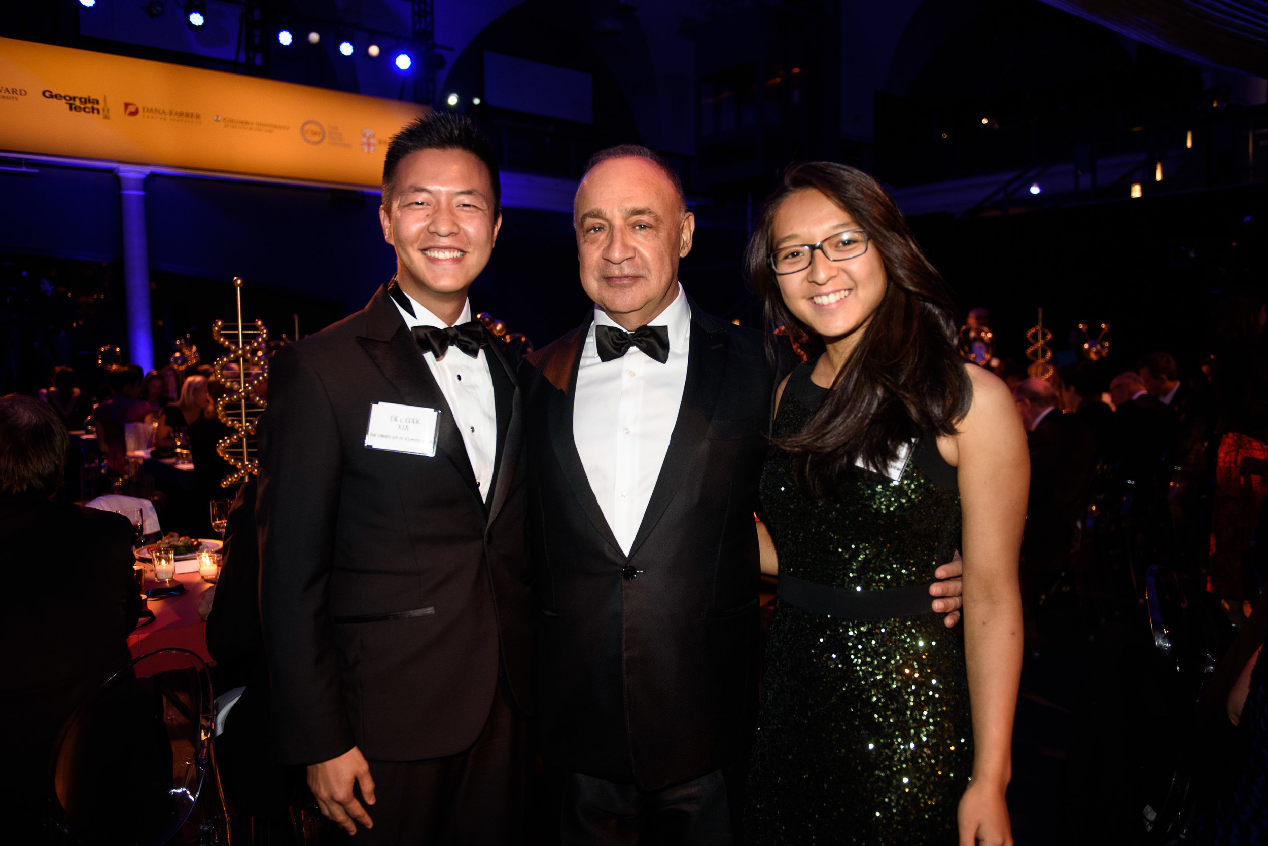   2018 Blavatnik Family Fellows Cedric Xia and Linda Zhou   with philanthropist Len Blavatnik  