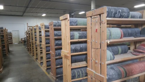 These shelves are full of 'master molds' which are like the blueprints for making miniatures. A lot of them are used to the make the miniatures used in Chaos Wars!