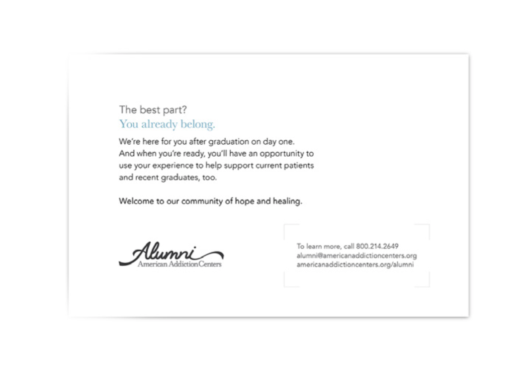 Alumni Program Trifold Brochure - Back
