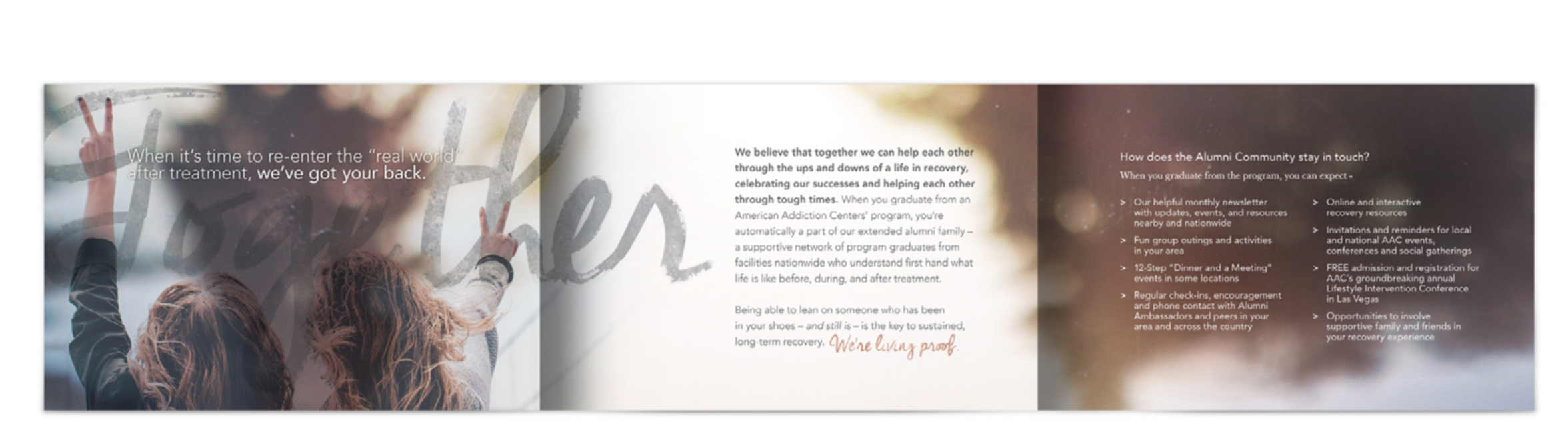 Alumni Program Trifold Brochure - Fold 2
