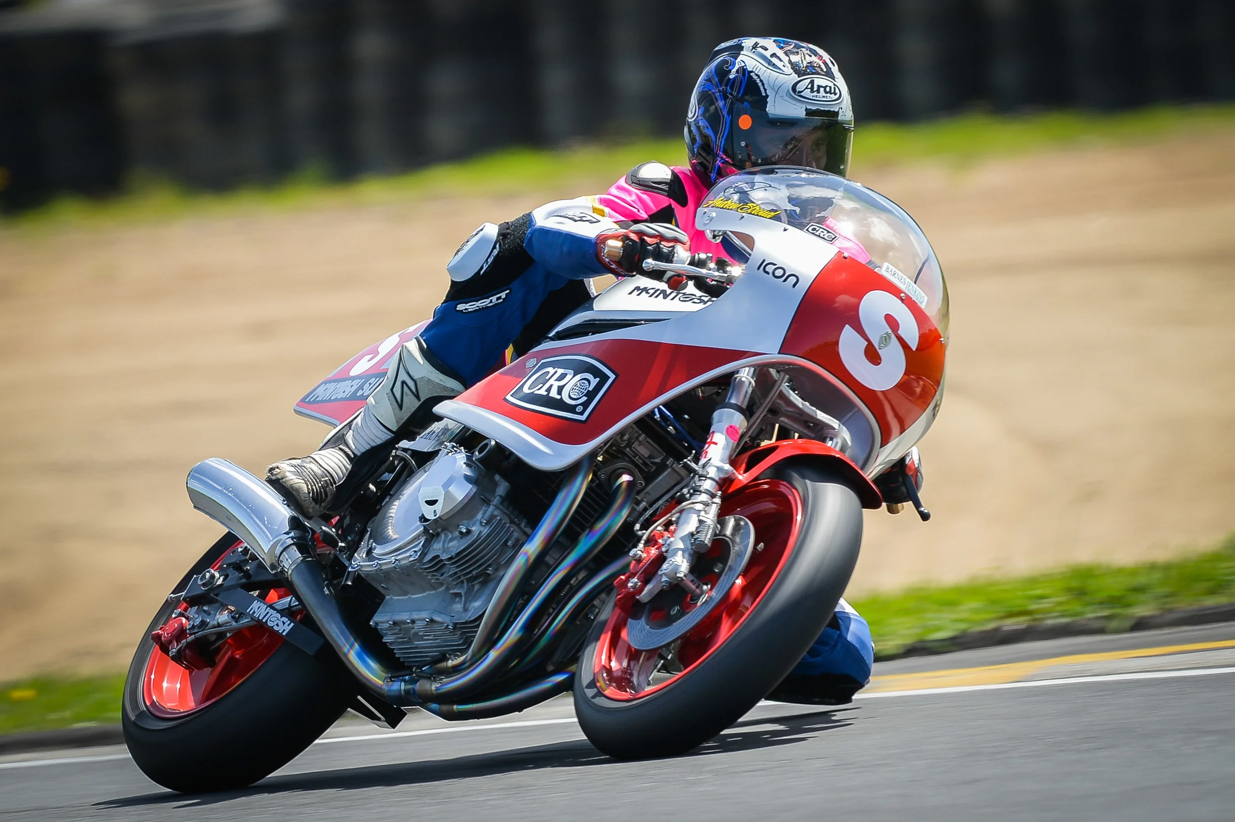 Andrew Stroud aboard the McIntosh Suzuki