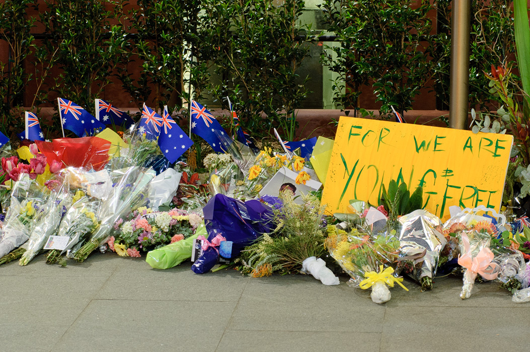 Australian Mourning Display after the Jakarta Bombings
