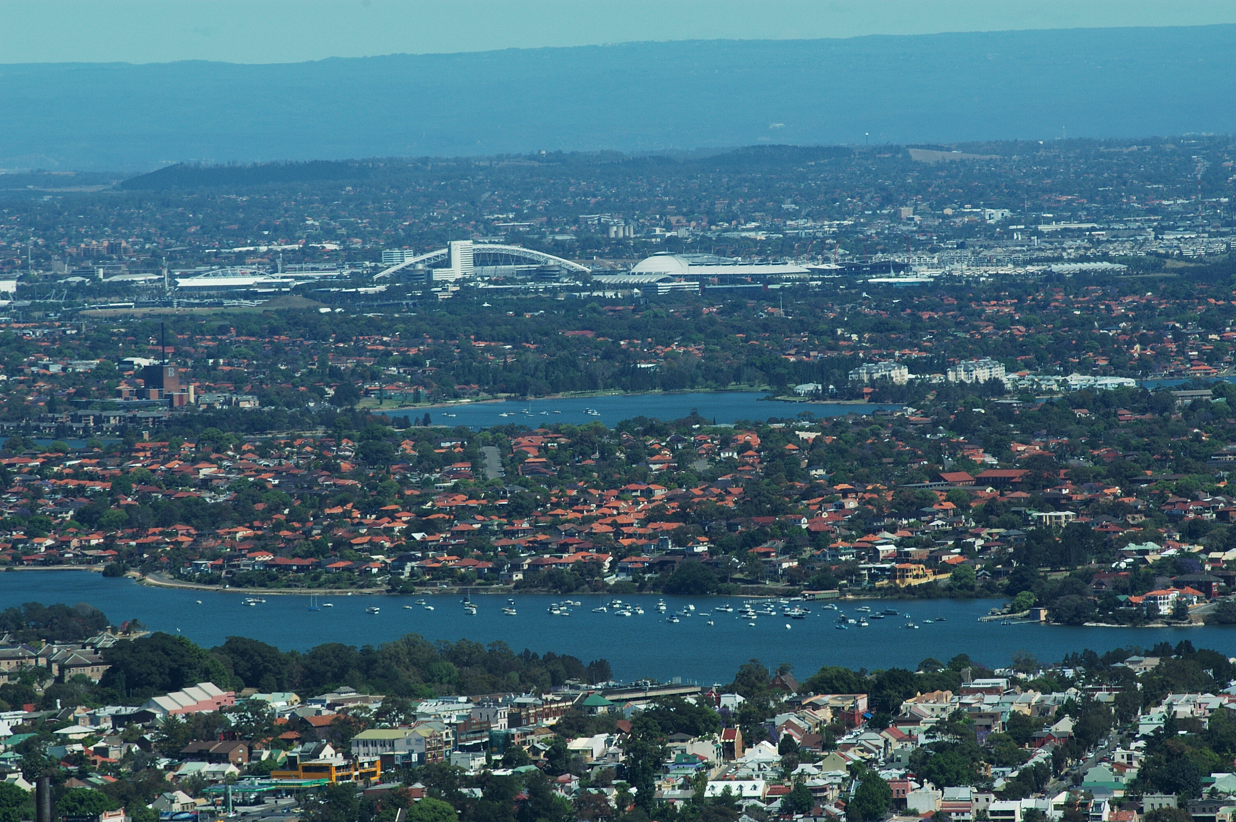 View to the Olympic Park