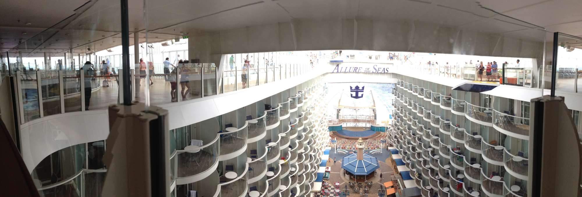 A view of the Boardwalk from the Sports decks