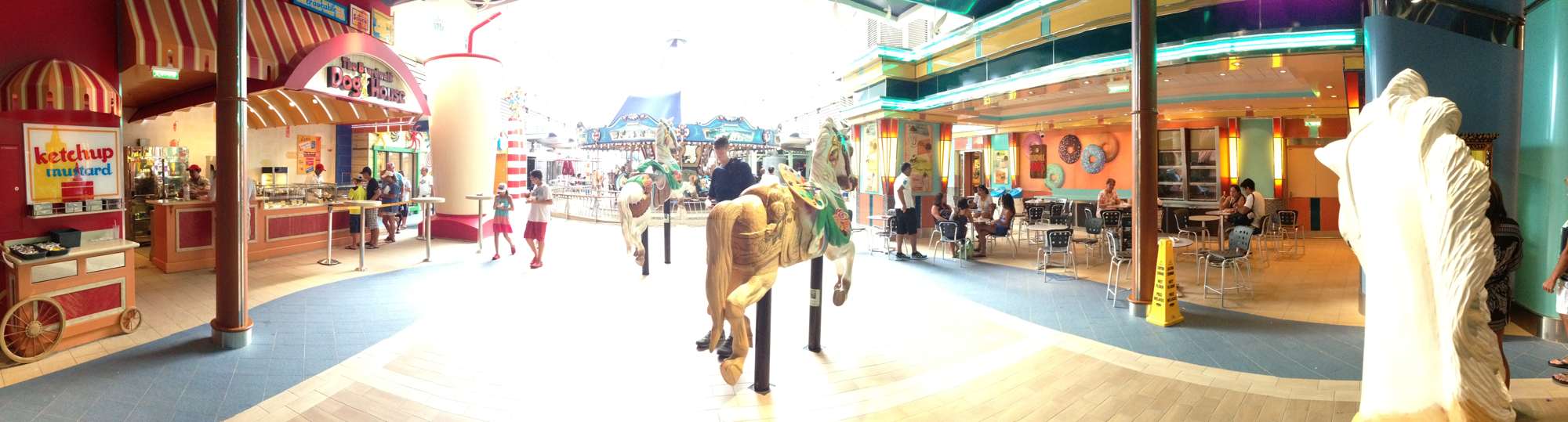 The Dog House, Ice cream shop, and carousel on the Boardwalk
