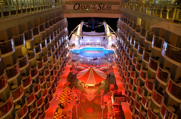 Aqua Theater, Boardwalk cabins, Johnny Rockets and the Light House bar