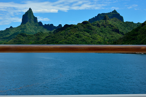 View of Moorea from the sun deck