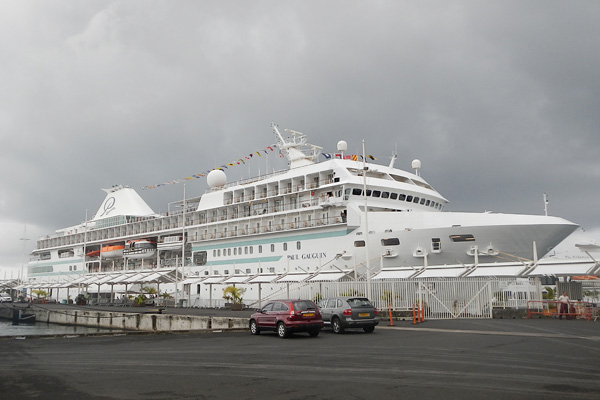 The PG at it's embarkation port of Papeete Tahiti