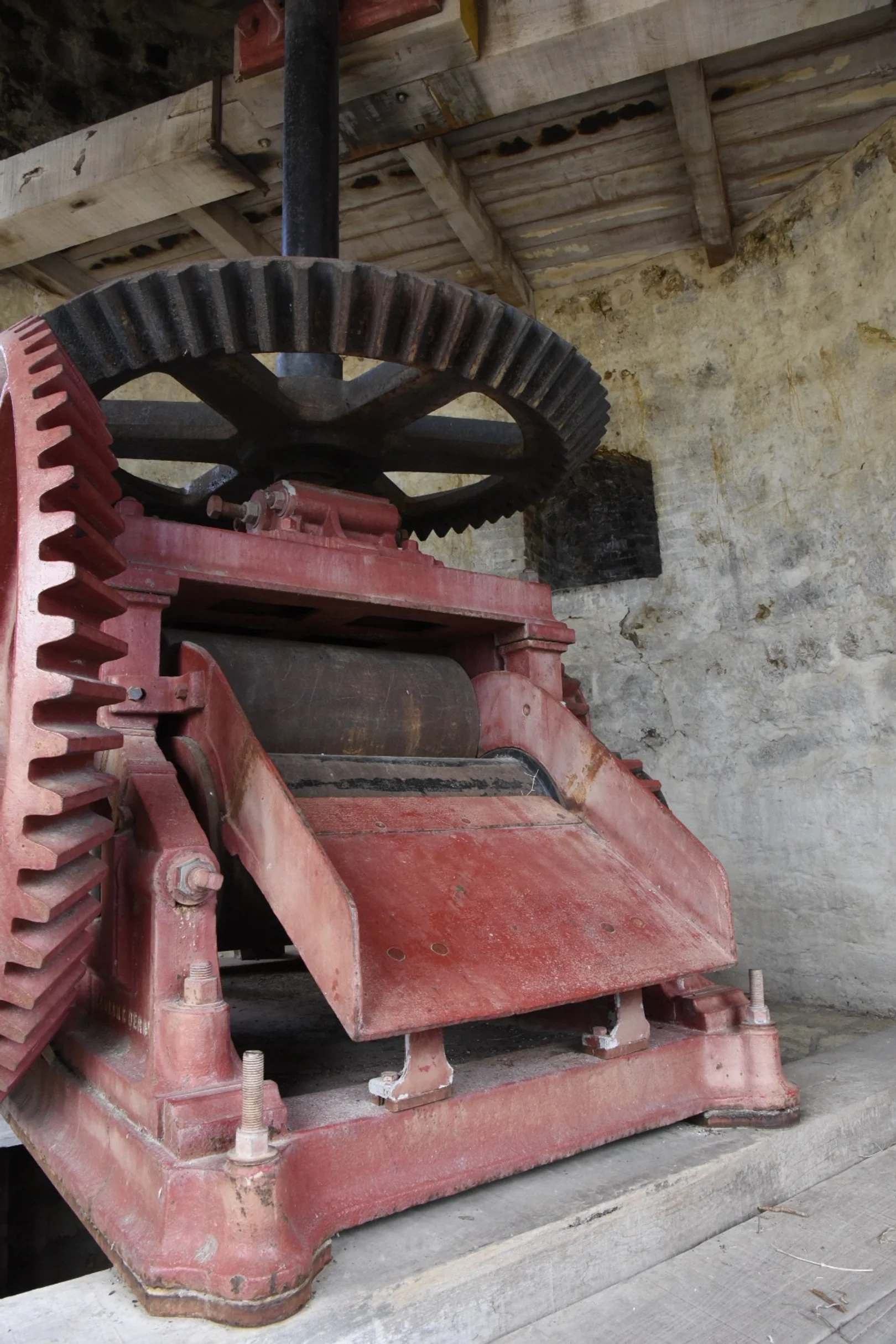 The cane press at Bettys Hope