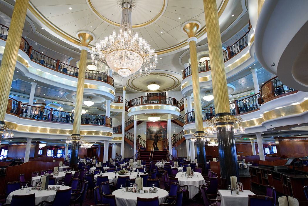 Dining Room, Deck 3 Vivaldi, Deck 4 Srauss, Deck 5 Mozart