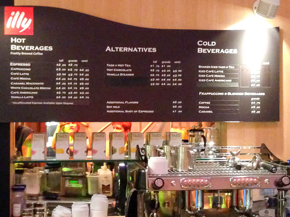 Coffee at Promenade Cafe