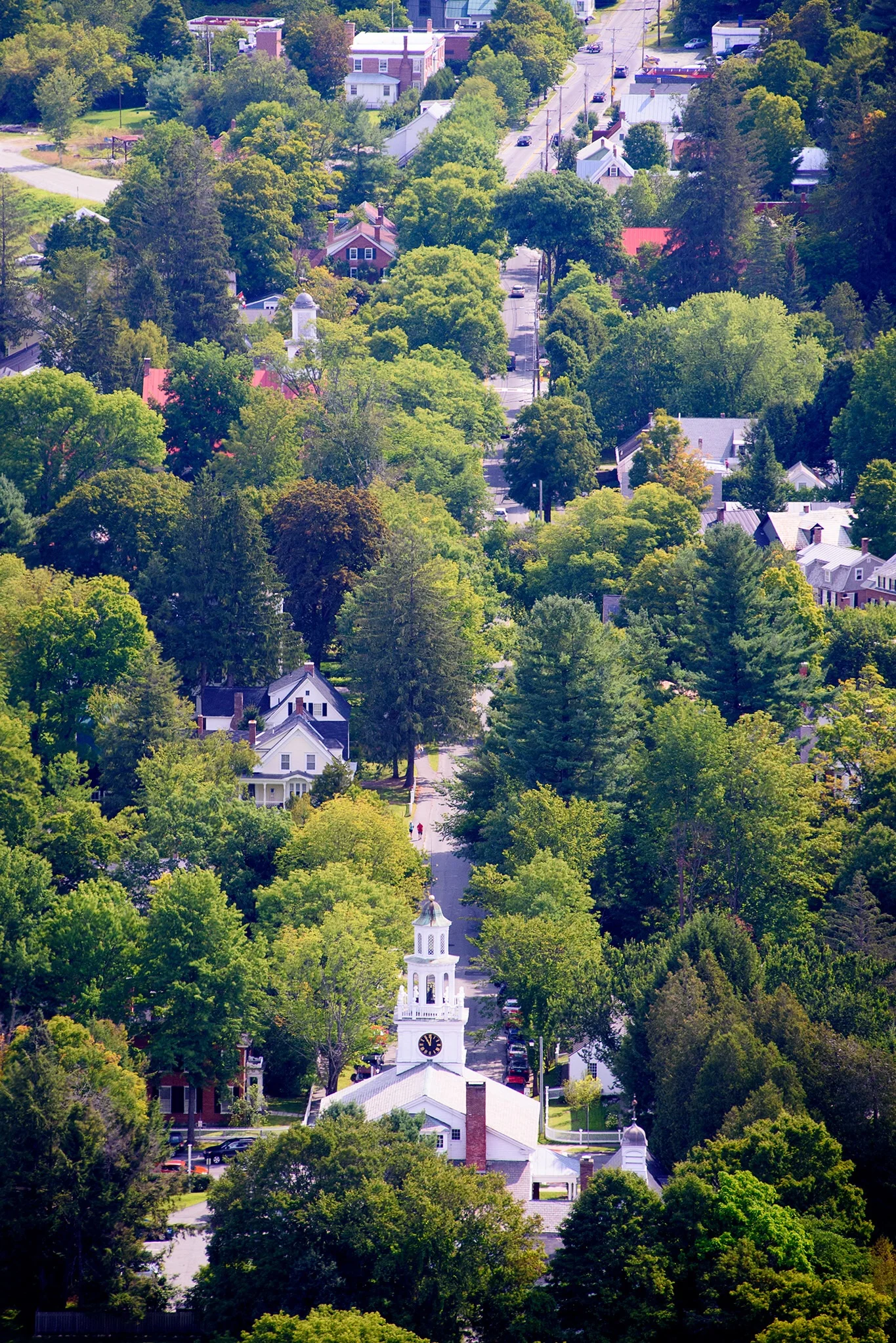 A view of Woodstock from Mt Tom