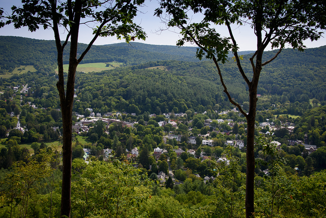 A view of Woodstock from the Summit of Mt Tom