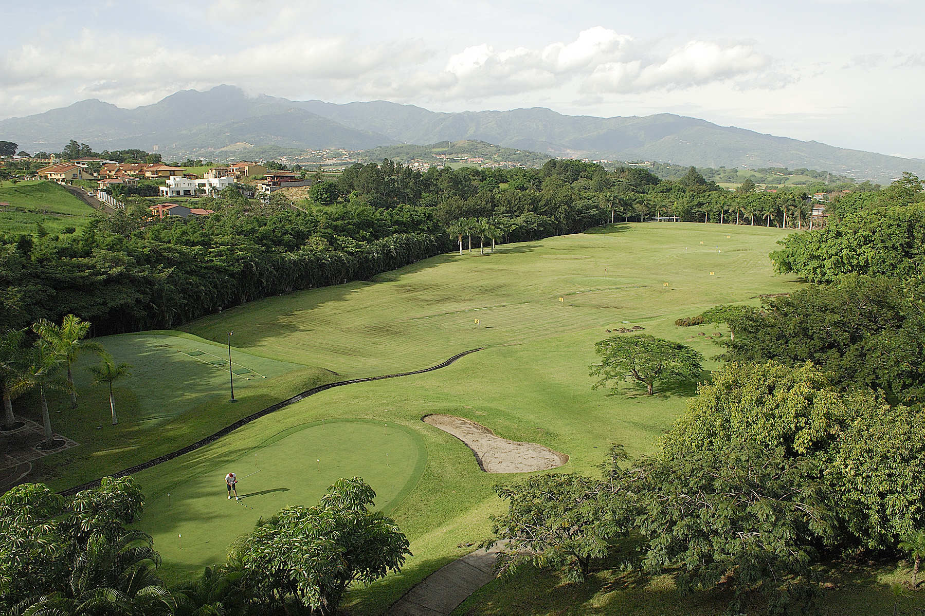 View from the JW Marriot across the golf course which was once a coffee plantation.