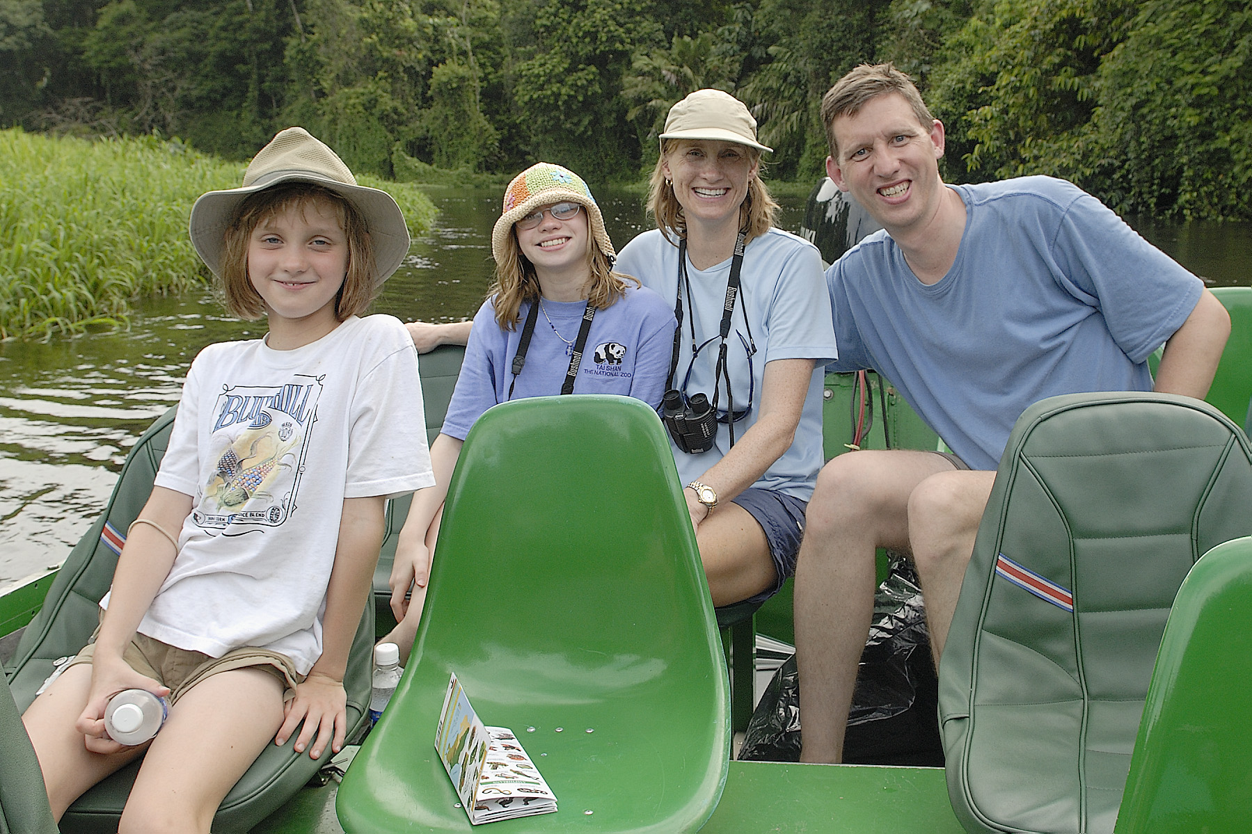 Our family heads out for an excursion in the National Park, still "dryish"!