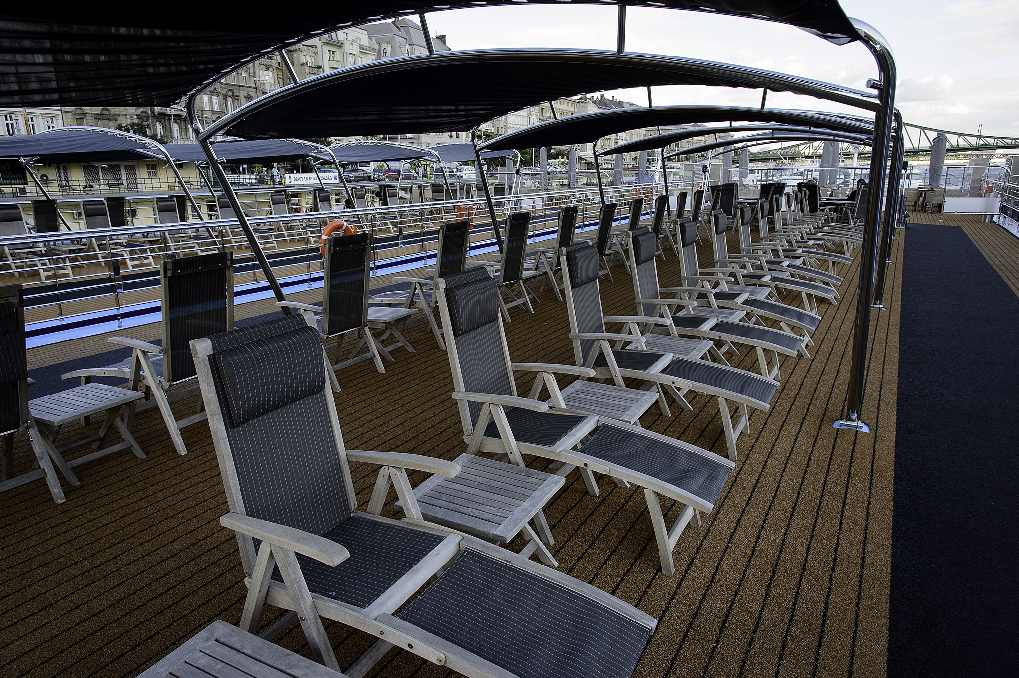 Covered Sun Deck- to the rear is the smoking areaObO