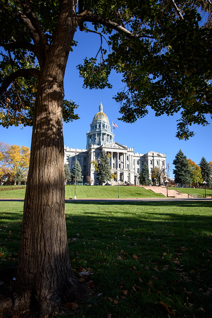 Further uptown is the Statehouse, with its expansive lawn.