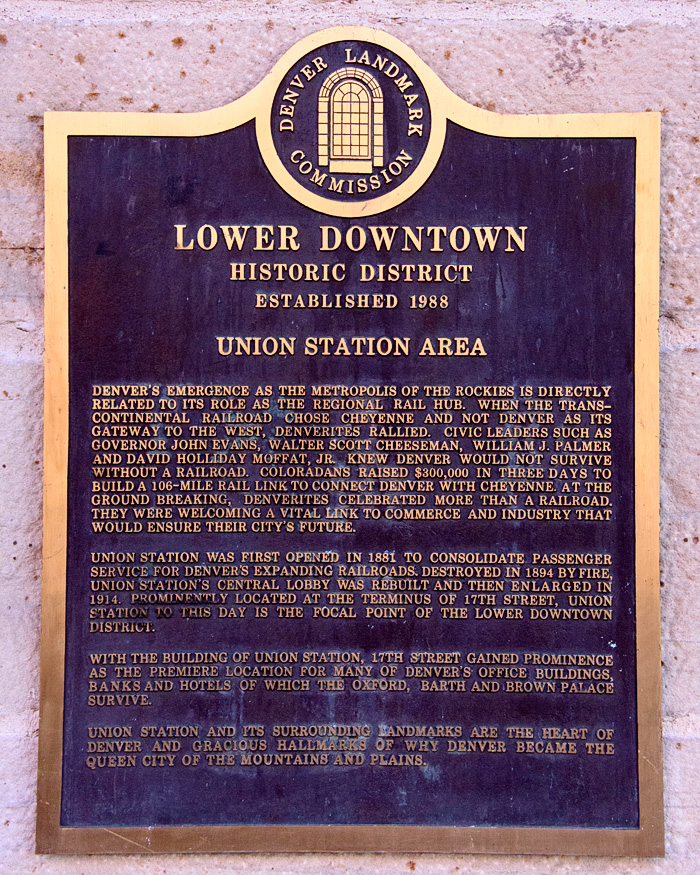 This explains Denver's role as a center of commerce in the early days of the West.