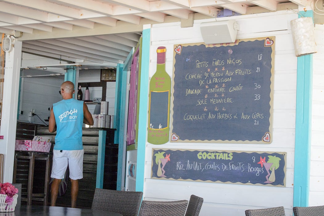 Menu of specials at Coco