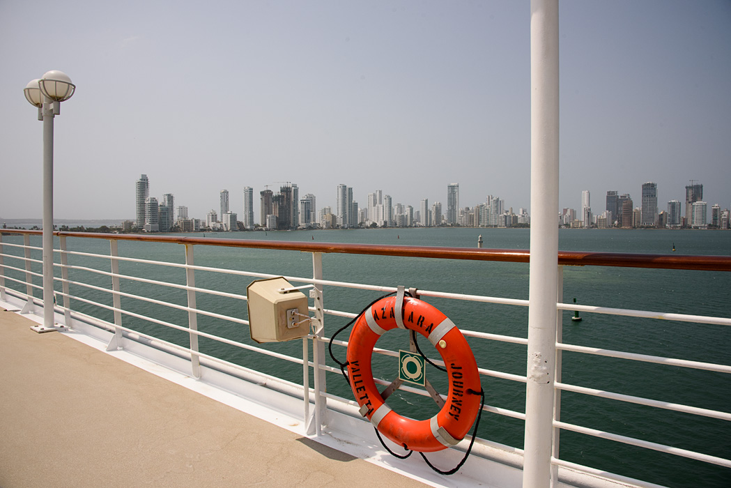 Cruising into Cartagena aboard Azamara Journey