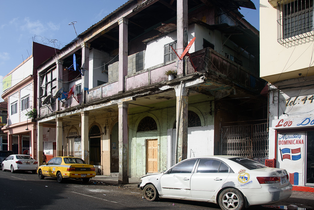 A drive through Colon where were able to see a city in transition.